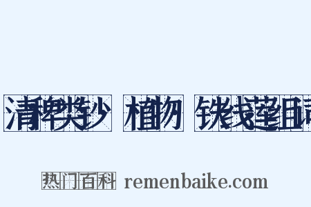 清稗类钞·植物·铁线莲组词是什么意思的图片